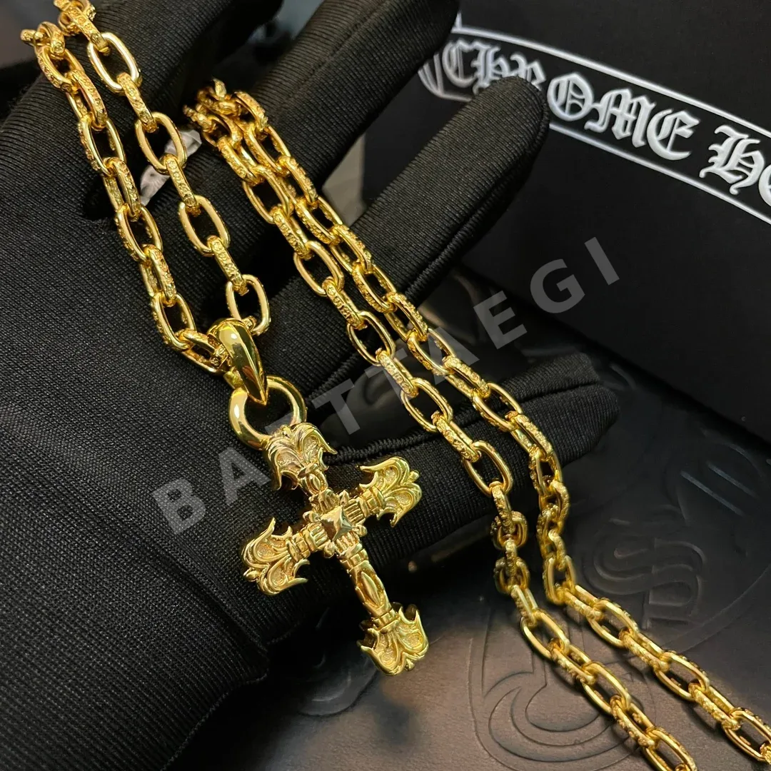 크롬하츠 플레임 크로스 펜던트 목걸이 상세 이미지 8