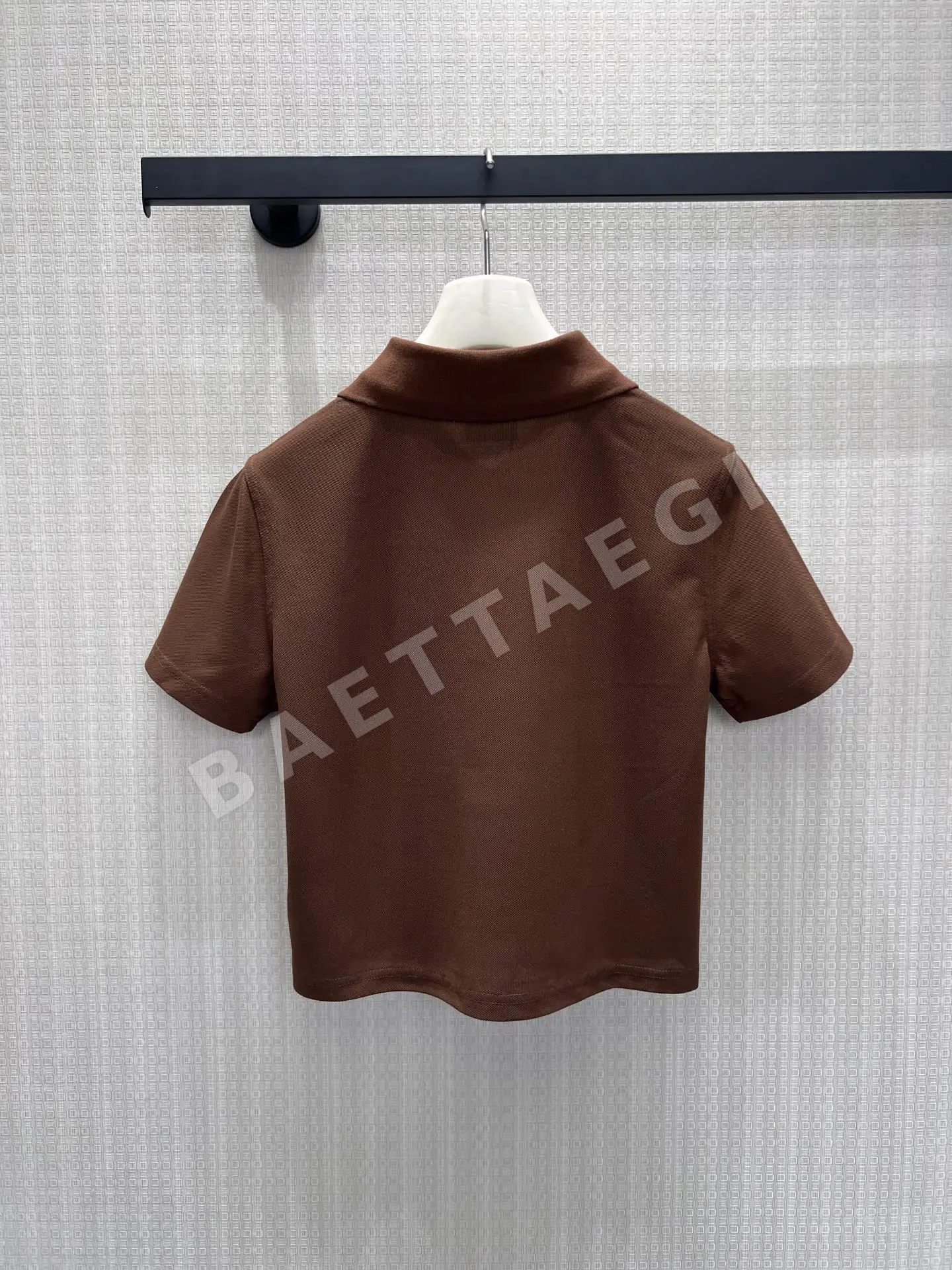 생로랑 여성 피케 코튼 반팔 티셔츠 상세 이미지 6