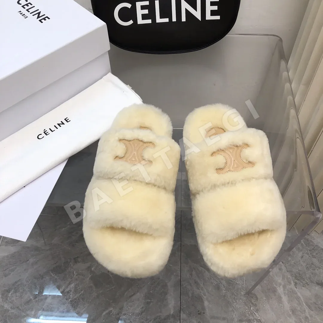 셀린느 울 슬리퍼 104993