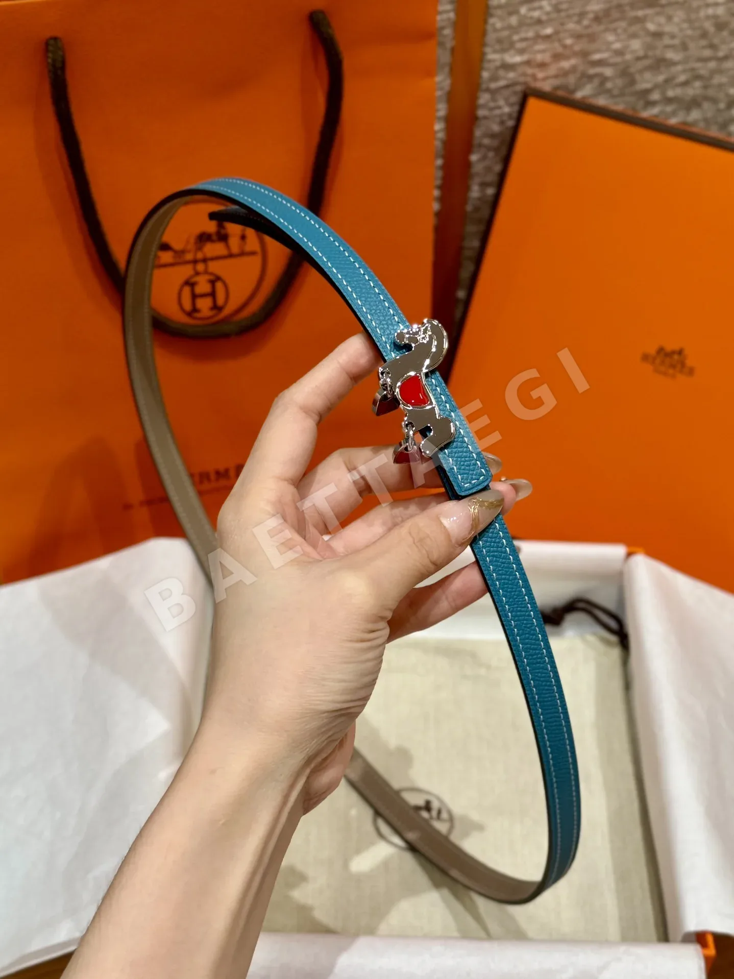 에르메스 그레낭 양면 가죽 벨트 상세 이미지 4
