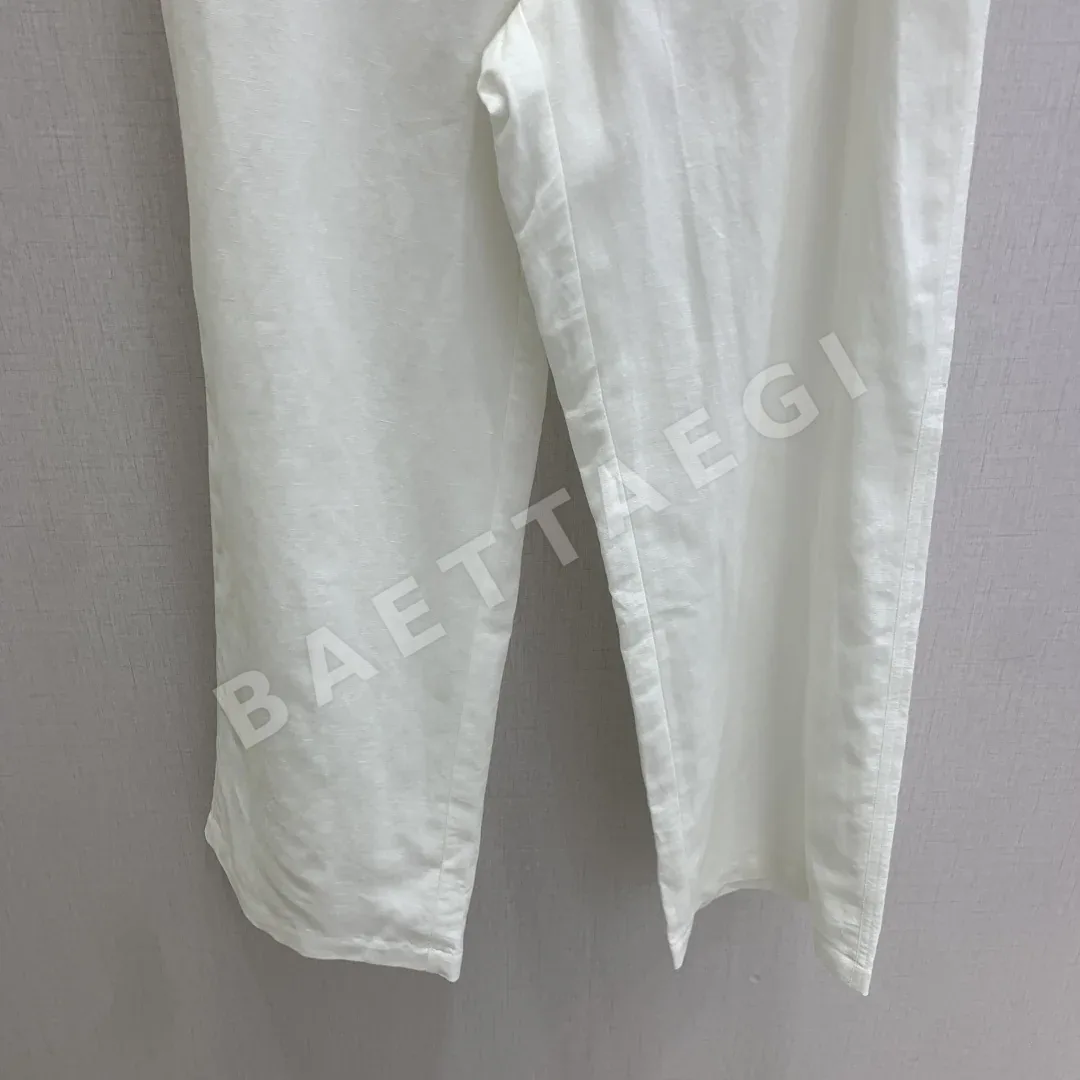 브루넬로쿠치넬리 린넨 드레이프 여성 바지 상세 이미지 5
