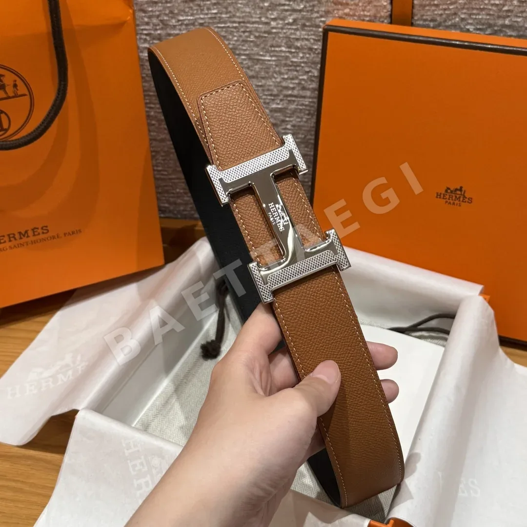 에르메스 리버시블 H 버클 남성 벨트 상세 이미지 4
