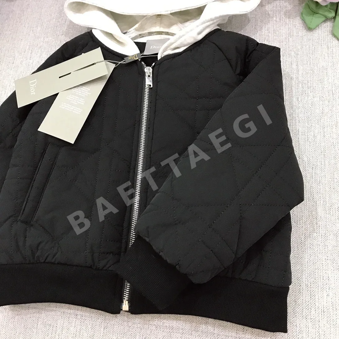 디올 후드 누빔 재킷 키즈 상세 이미지 7