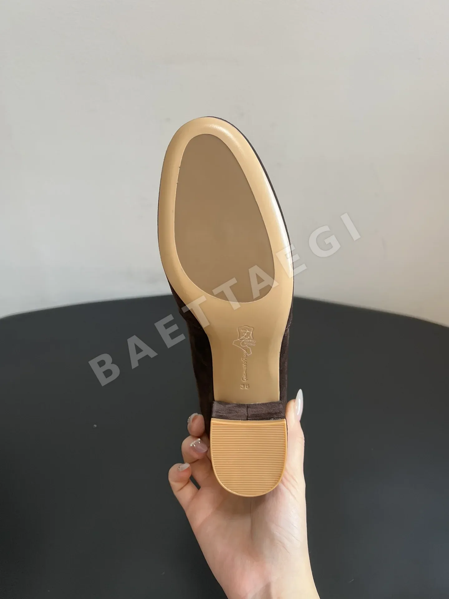 지안비토 로시 지안비토 스웨이드 청키 힐 슬라우치 부츠 상세 이미지 8