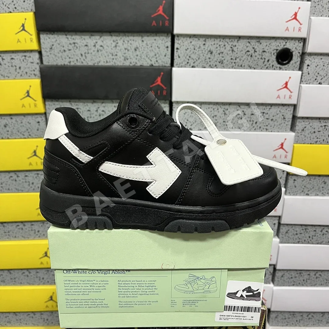 오프화이트 [YC/3A] 아웃 오브 오피스 OOO 로우 탑스 블랙 화이트 202436 Off White Out Of Office OOO Low 상세 이미지 1