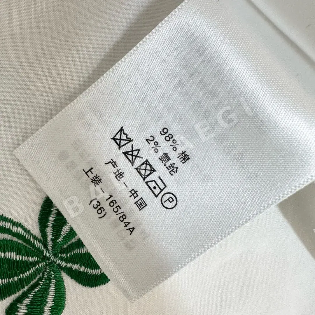 디올 자수 네 잎 클로버 여성 셔츠 상세 이미지 9