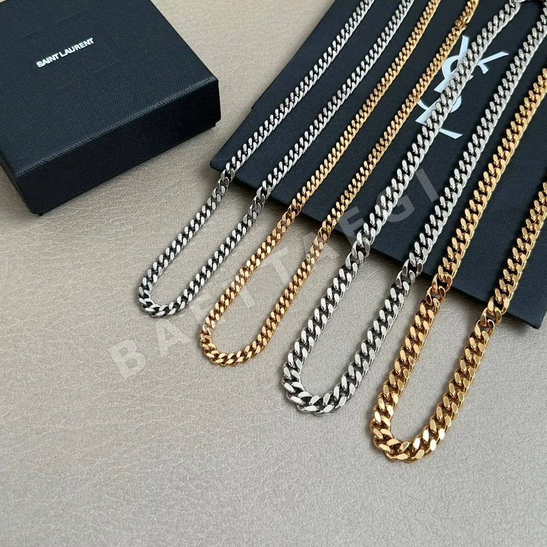 생로랑 YSL 황동 목걸이 상세 이미지 3