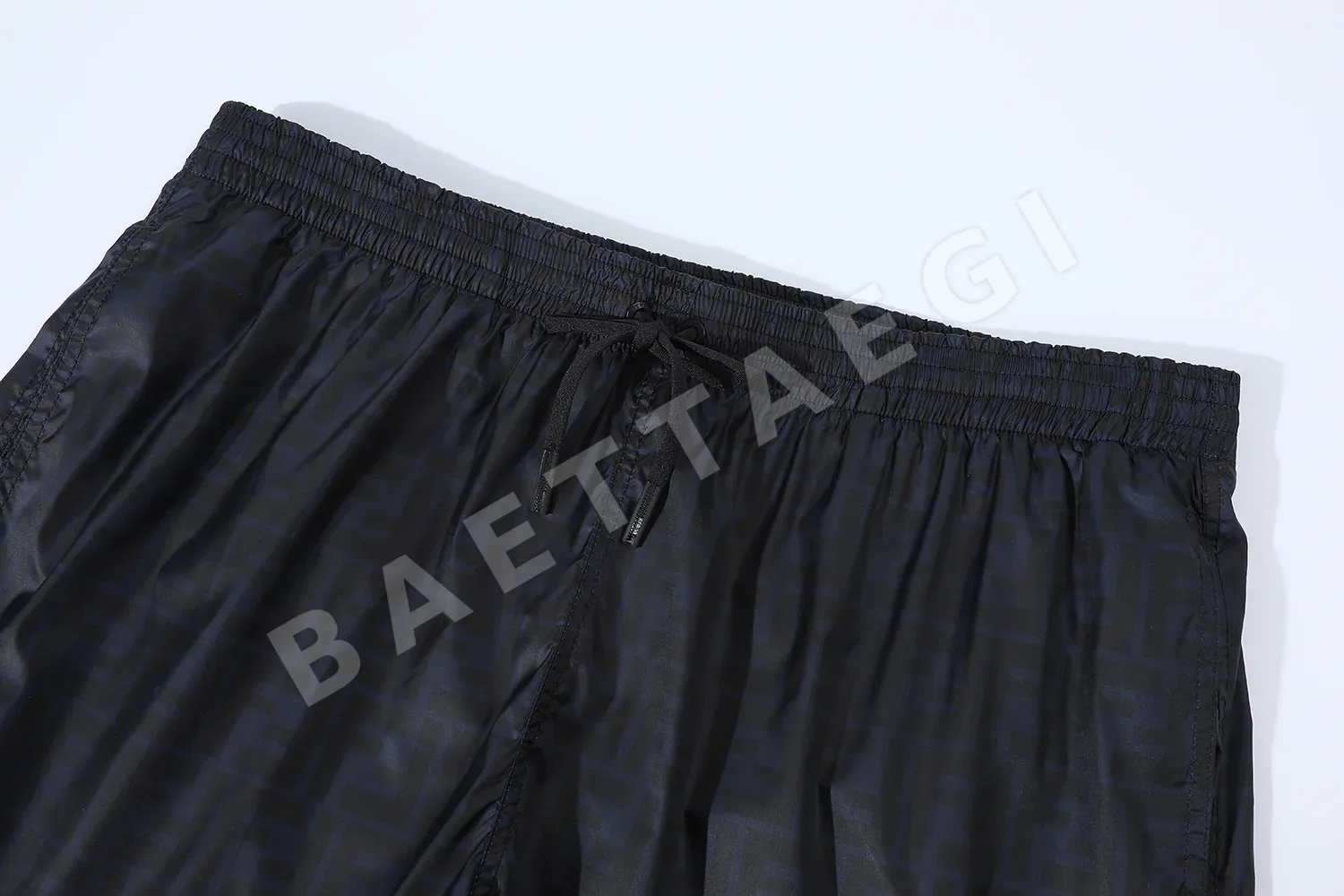펜디 블루 더블 F 로고 남성 반바지 상세 이미지 3