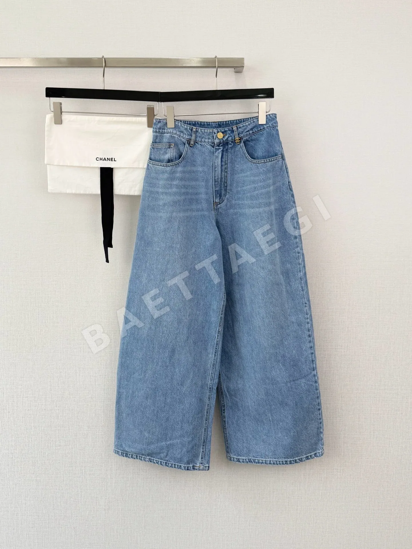 샤넬 26A 와이드 데님 바지 상세 이미지 1
