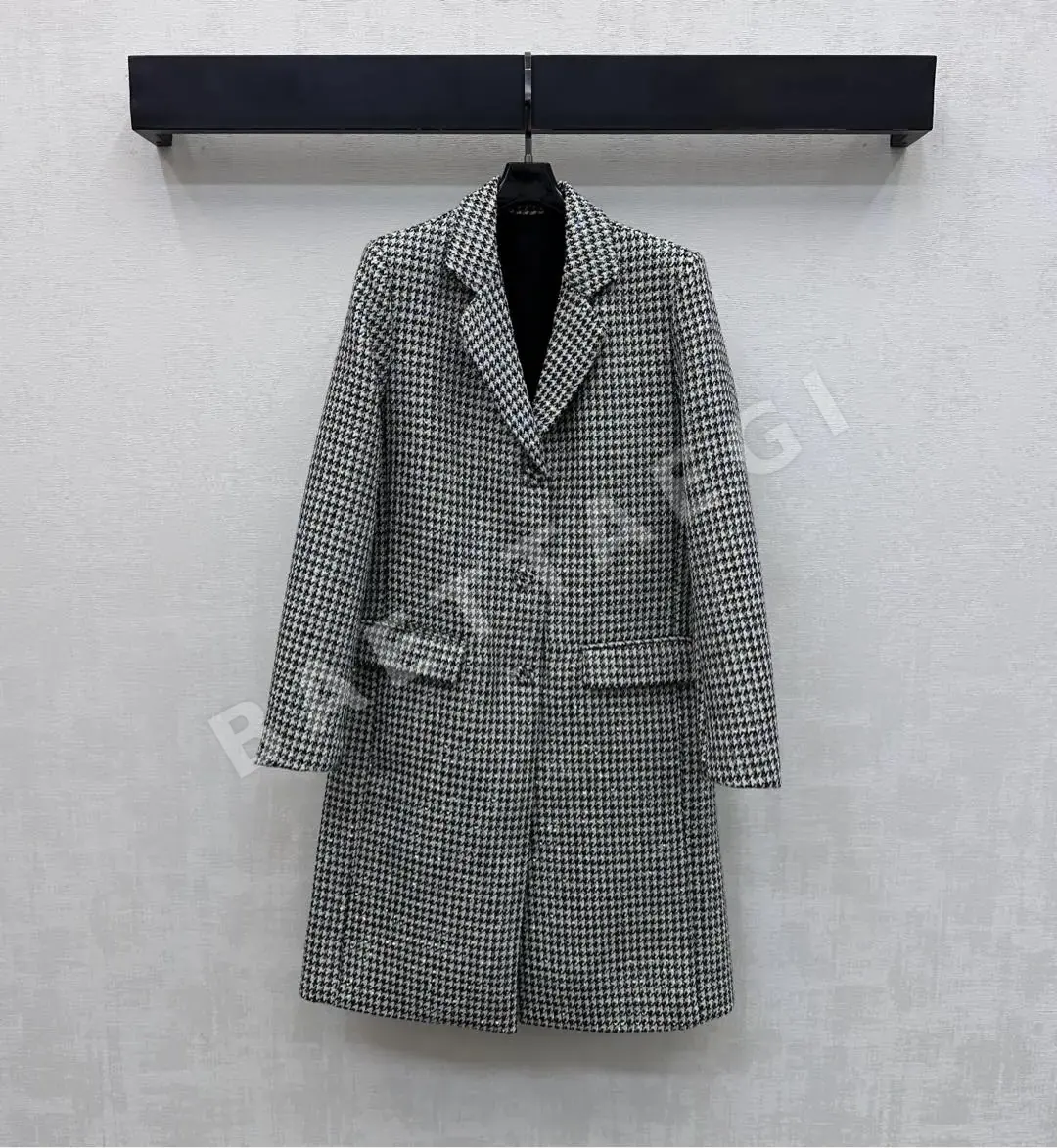 디올 하운드투스 패턴 울 자켓 54249