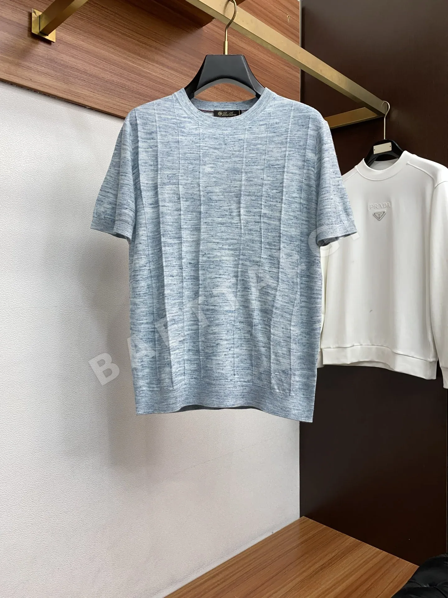 로로피아나 남성 크루넥 반팔 티셔츠 48096