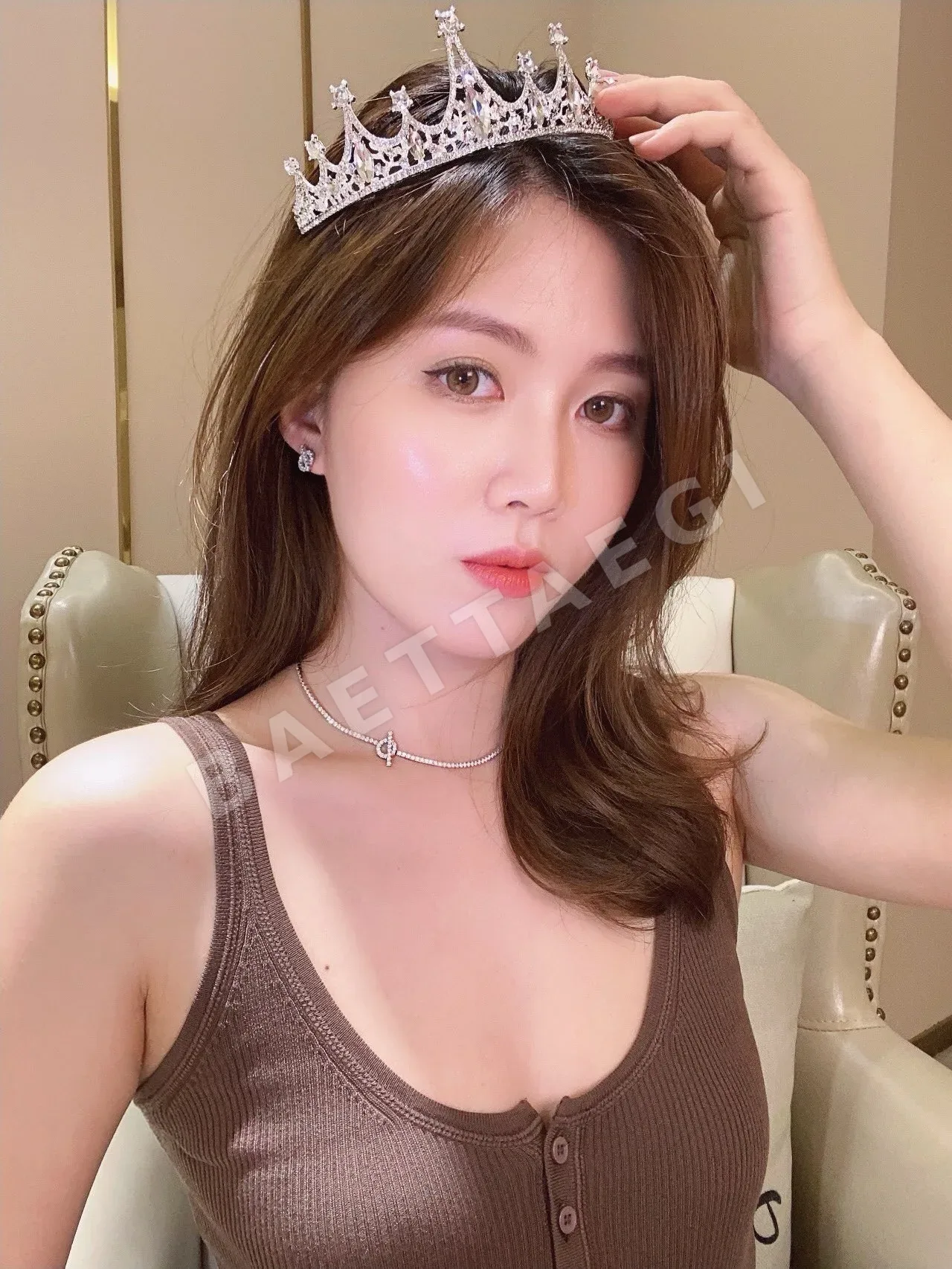 에르메스 앵커 체인 골드 도금 목걸이 상세 이미지 3