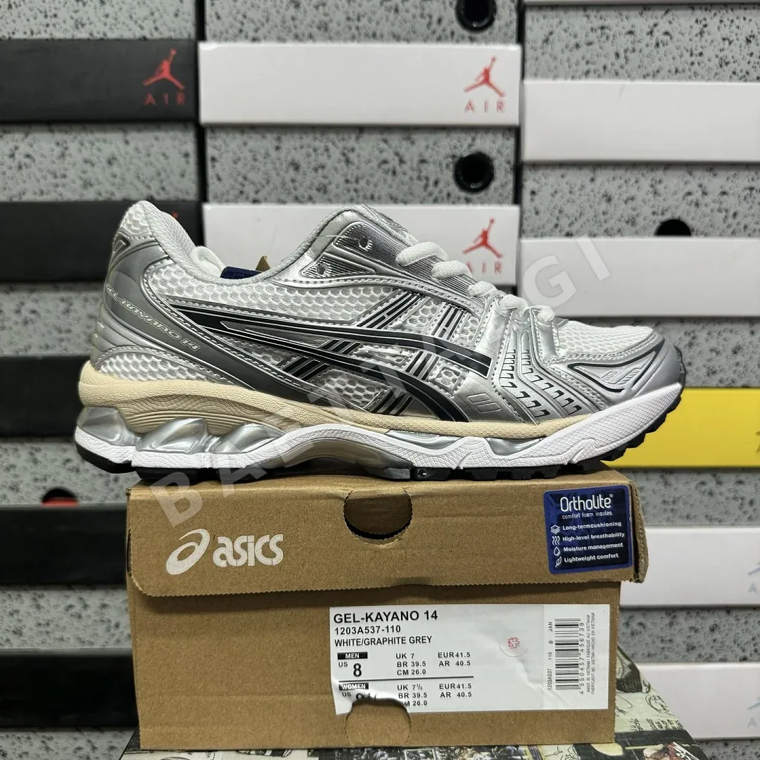 아식스 [LZ] 젤 카야노 14 1203A537-110 200565 Asics Gel-Kayano 14 White Graphite Grey