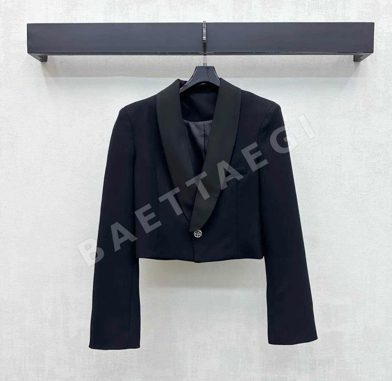 샤넬 숄 카라 크롭 자켓 135432