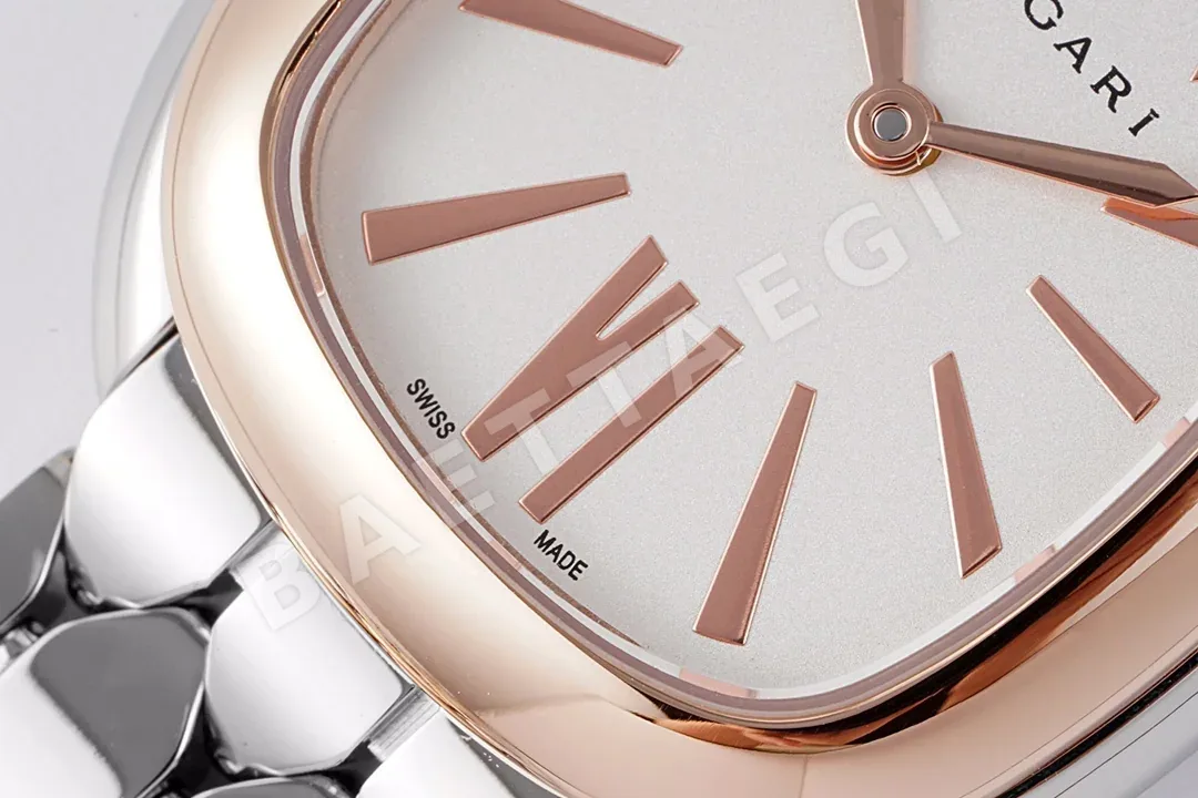 불가리 세르펜티 세두토리 골드 실버 다이아 쿼츠 여성 시계 레플리카 45022 Bvlgari 상세 이미지 5