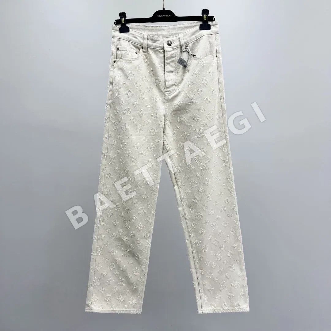 루이비통 모노그램 니들펀치 데님 바지 상세 이미지 1