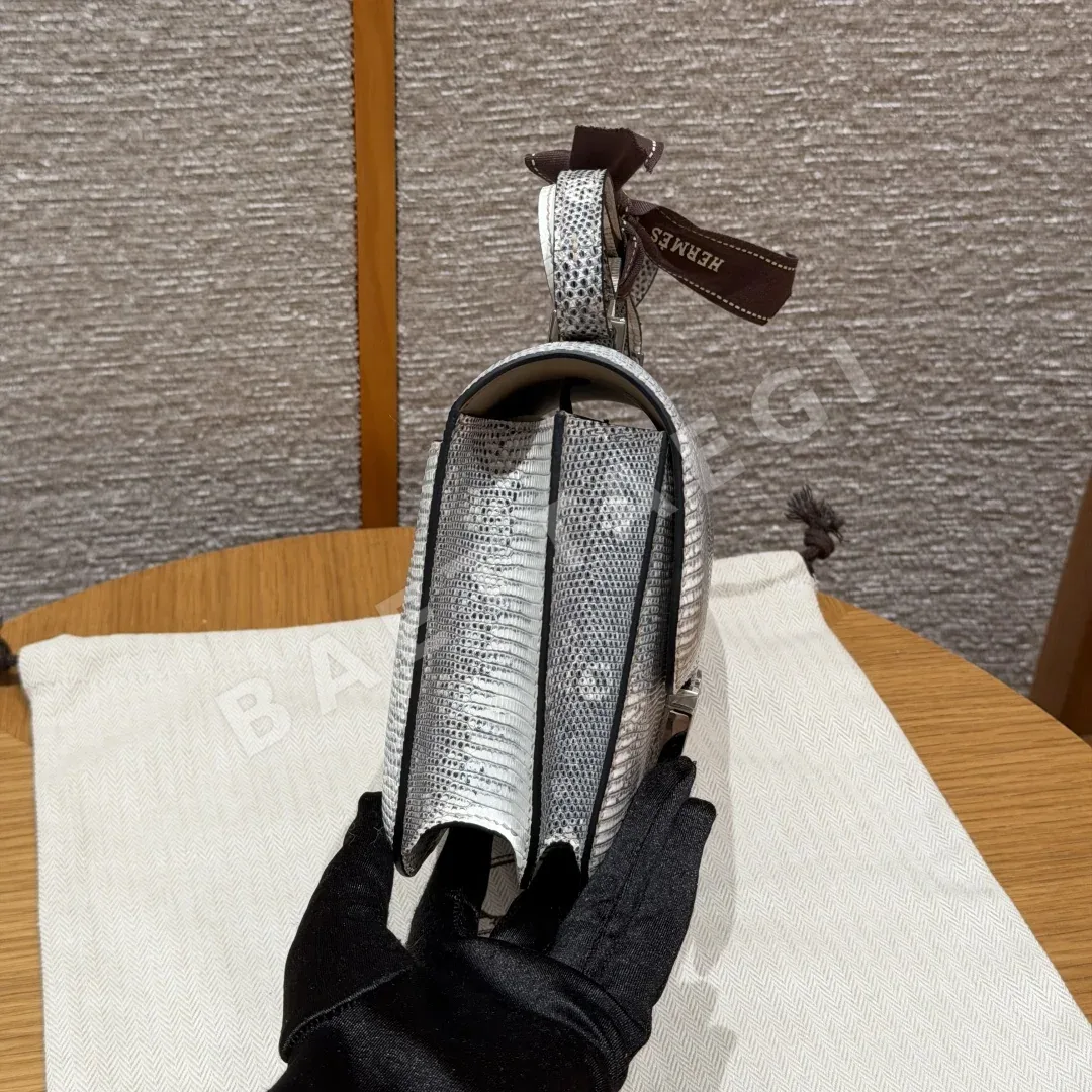 에르메스 콘스턴스 도마뱀 가죽 가방 상세 이미지 4
