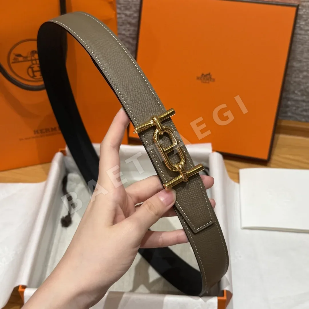 에르메스 H 버클 앱송 가죽 양면 벨트 상세 이미지 4