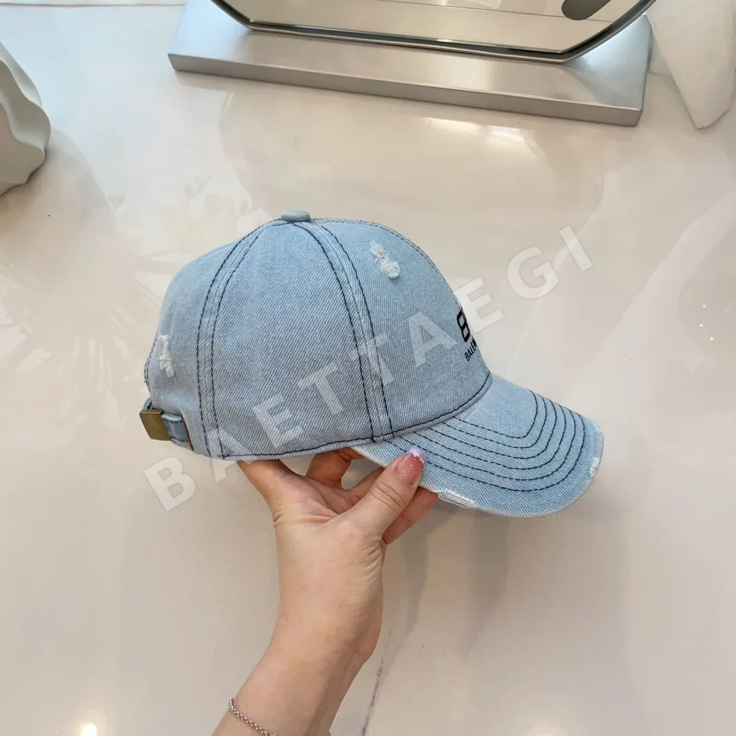 발렌시아가 데님 카우보이 베이스볼 모자 상세 이미지 6