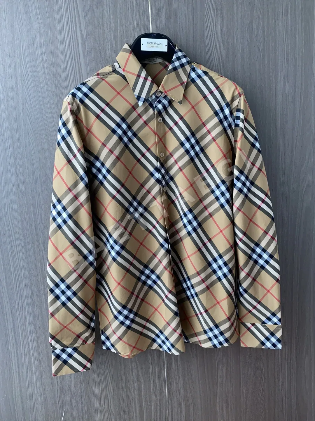 버버리 남성 캐주얼 체크 긴팔 셔츠 197458
