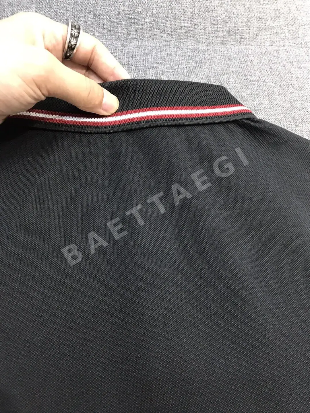 발리 메시 피케 코튼 카라 반팔 셔츠 상세 이미지 5