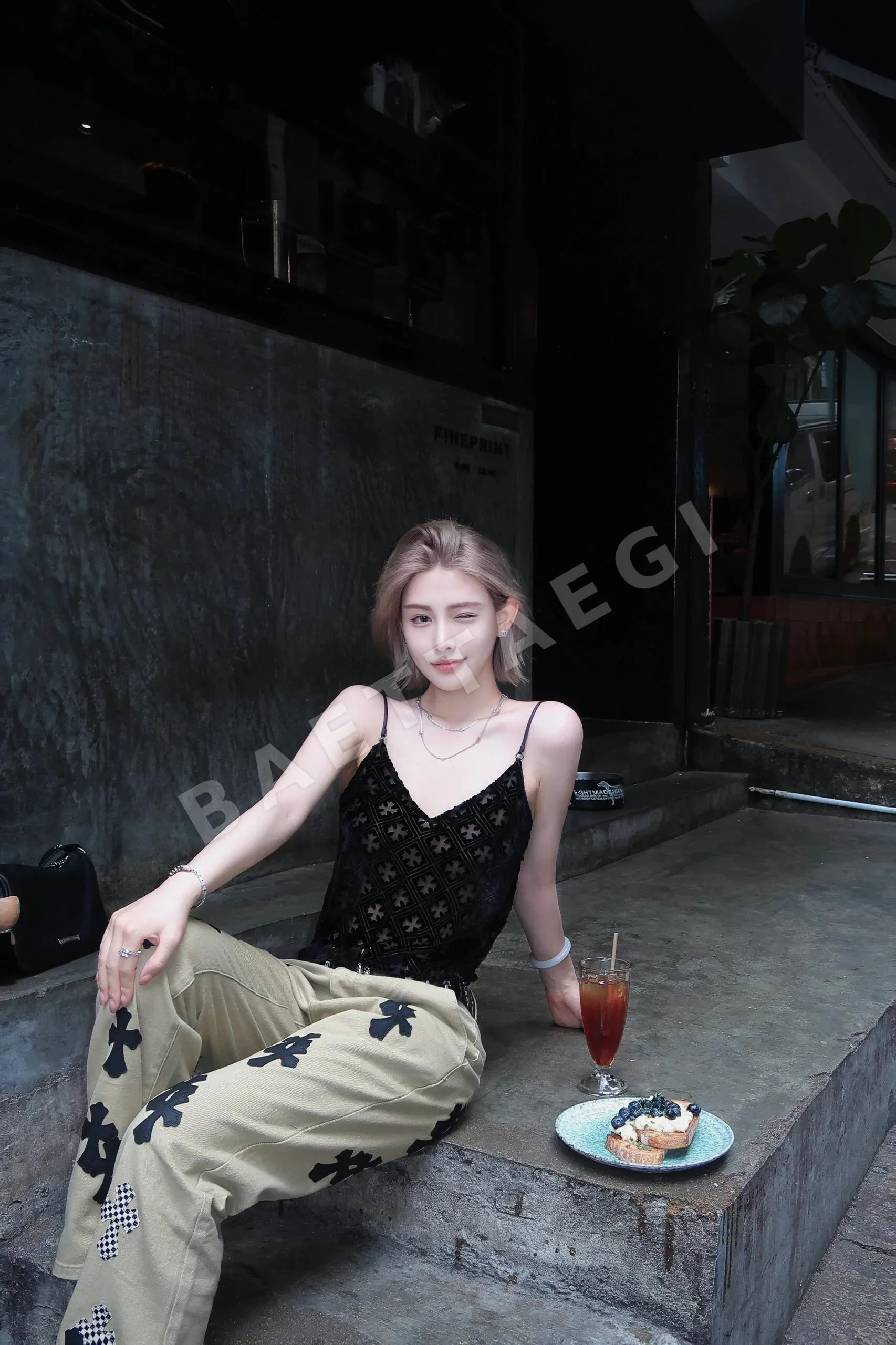 크롬하츠 여성 벨벳 캐미솔 반팔 상세 이미지 15