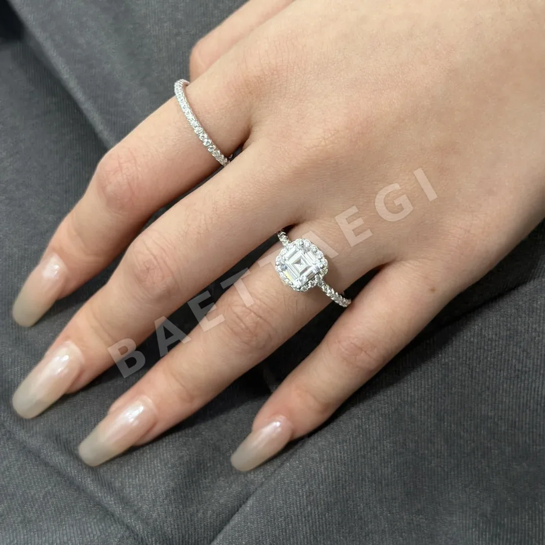 해리윈스턴 록 캔디 스퀘어 다이아몬드 반지 상세 이미지 5