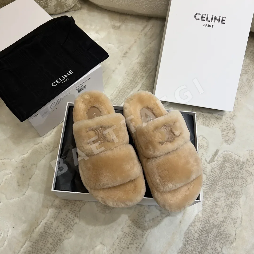 셀린느 울 퍼 슬리퍼 상세 이미지 2