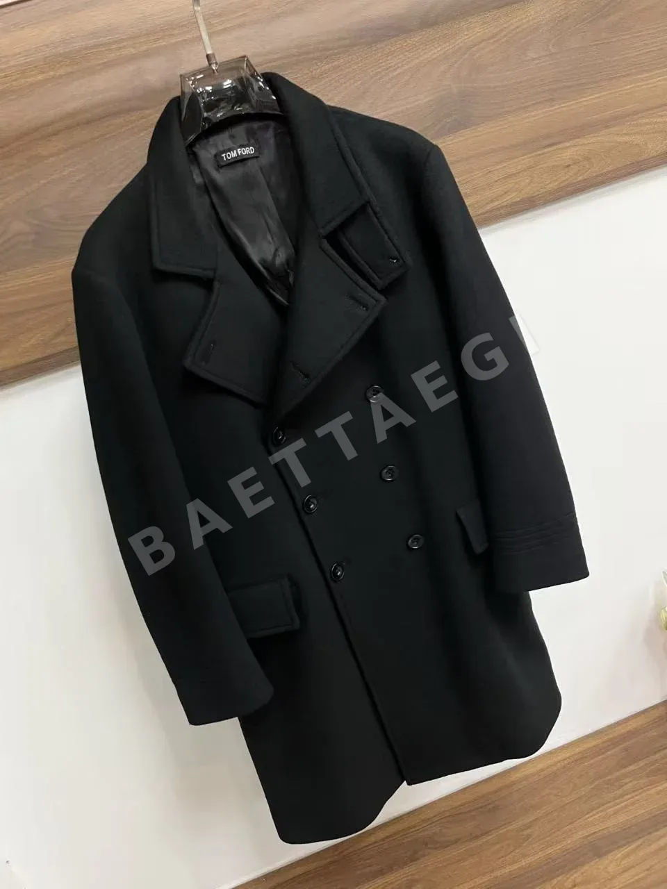 톰포드 TOM FORD 더블 브레스티드 울 코트 상세 이미지 2
