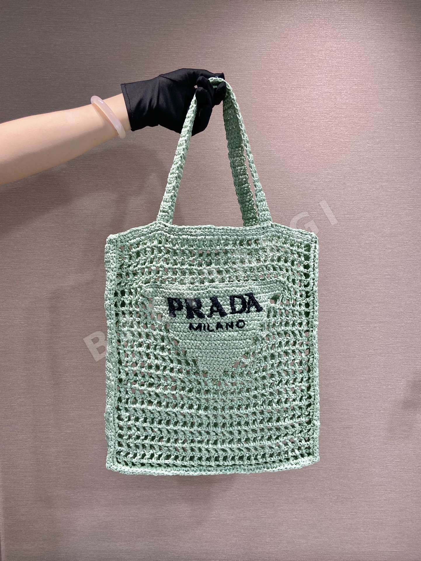 프라다 라피아 토트백 1BG393 66375