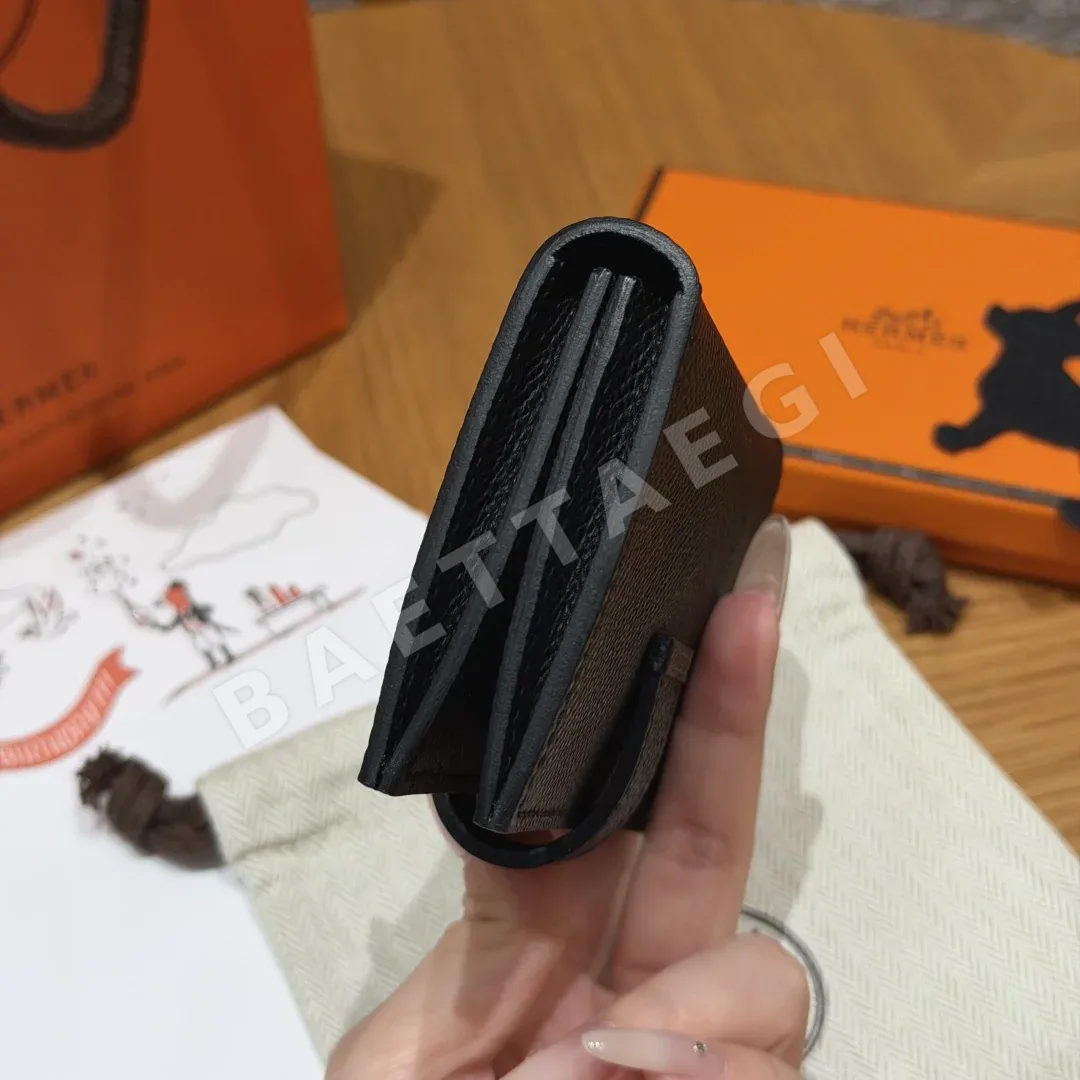 에르메스 베안 카드홀더 미니 앱송 가죽 지갑 상세 이미지 4