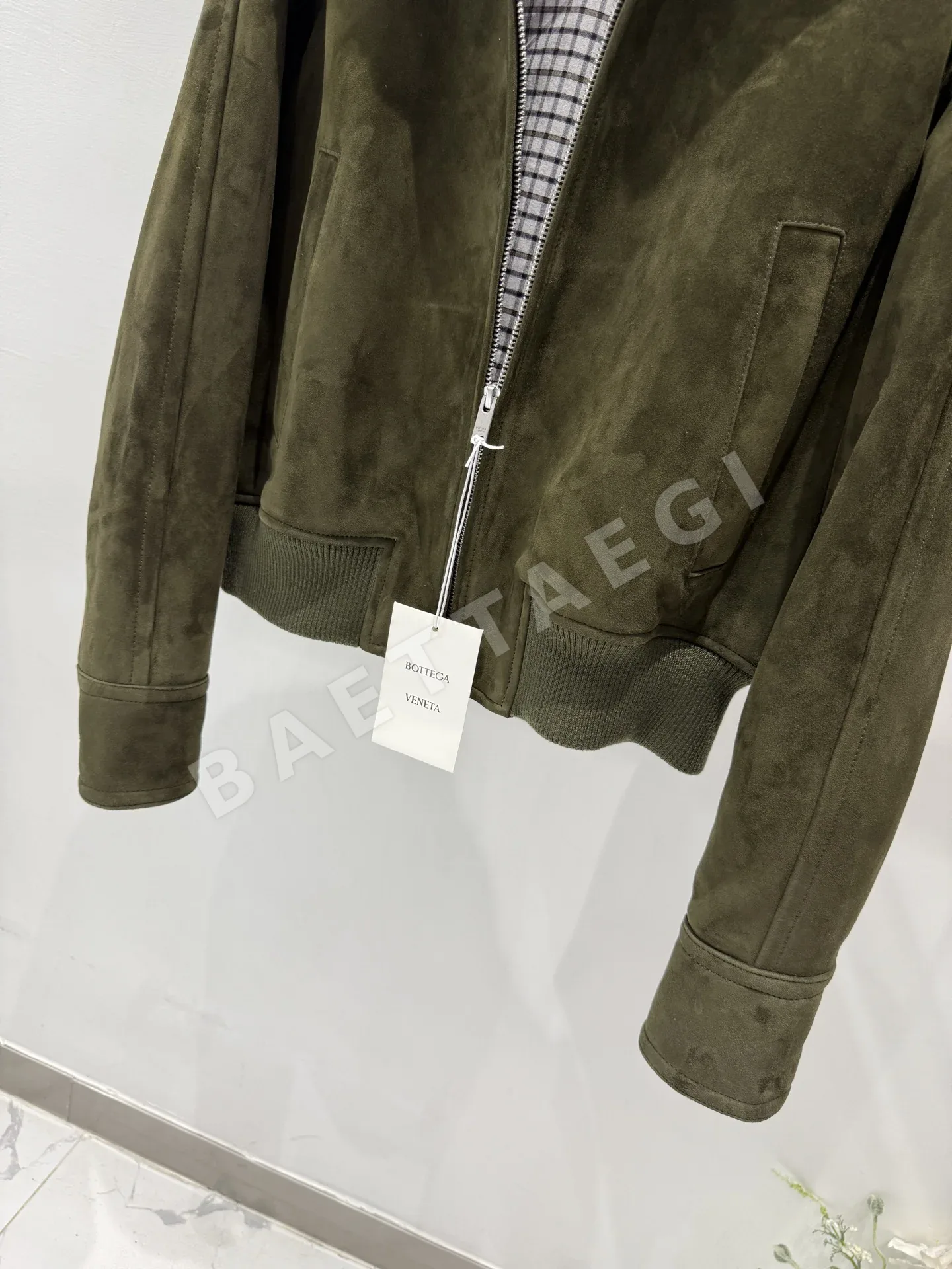 보테가베네타 라펠 탈착 가죽 여성 자켓 상세 이미지 5