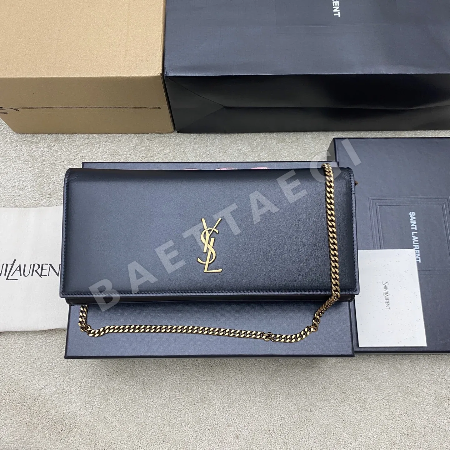 생로랑 YSL 메탈 로고 체인 숄더백 160473