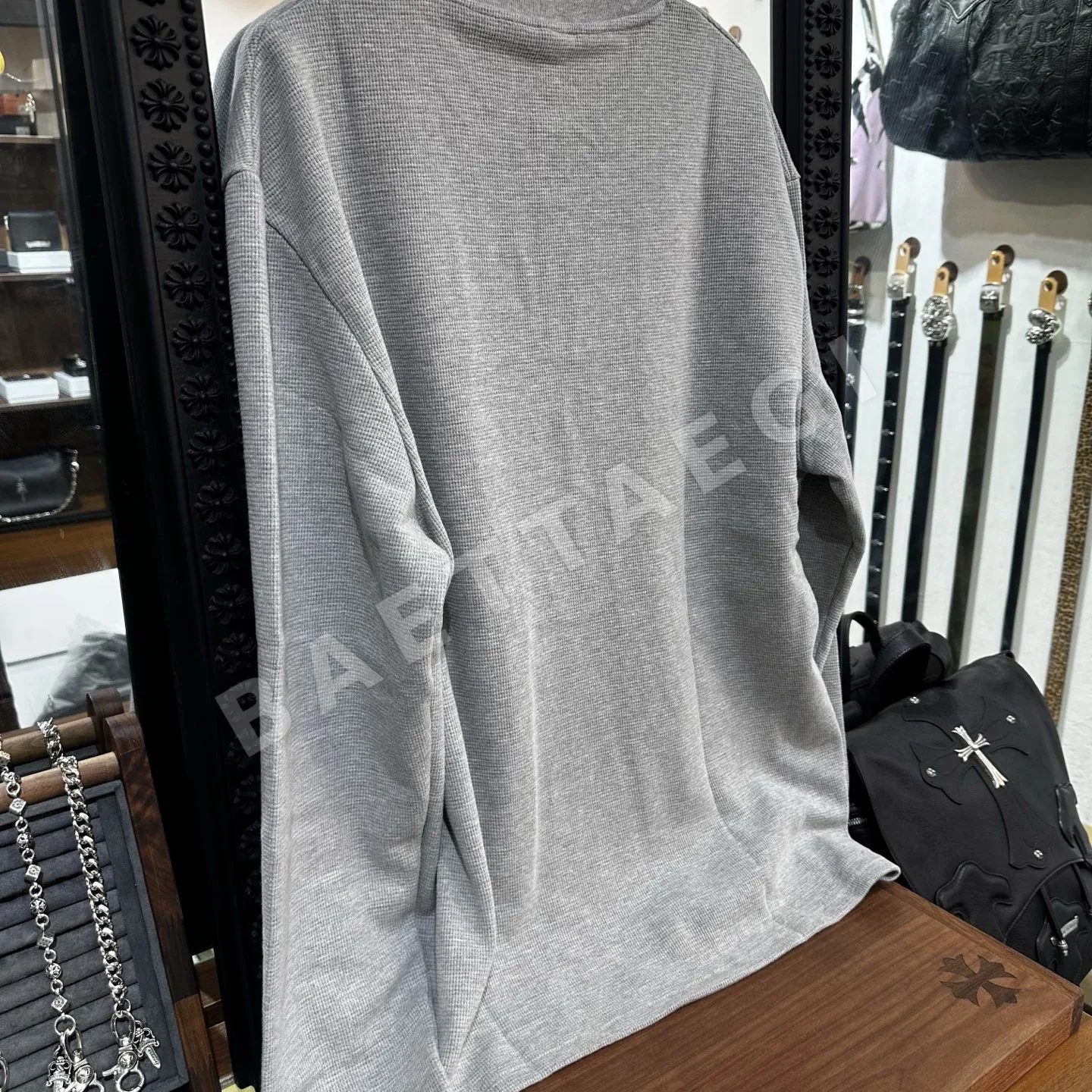 크롬하츠 클래식 와플 자수 남성 긴팔 셔츠 상세 이미지 5