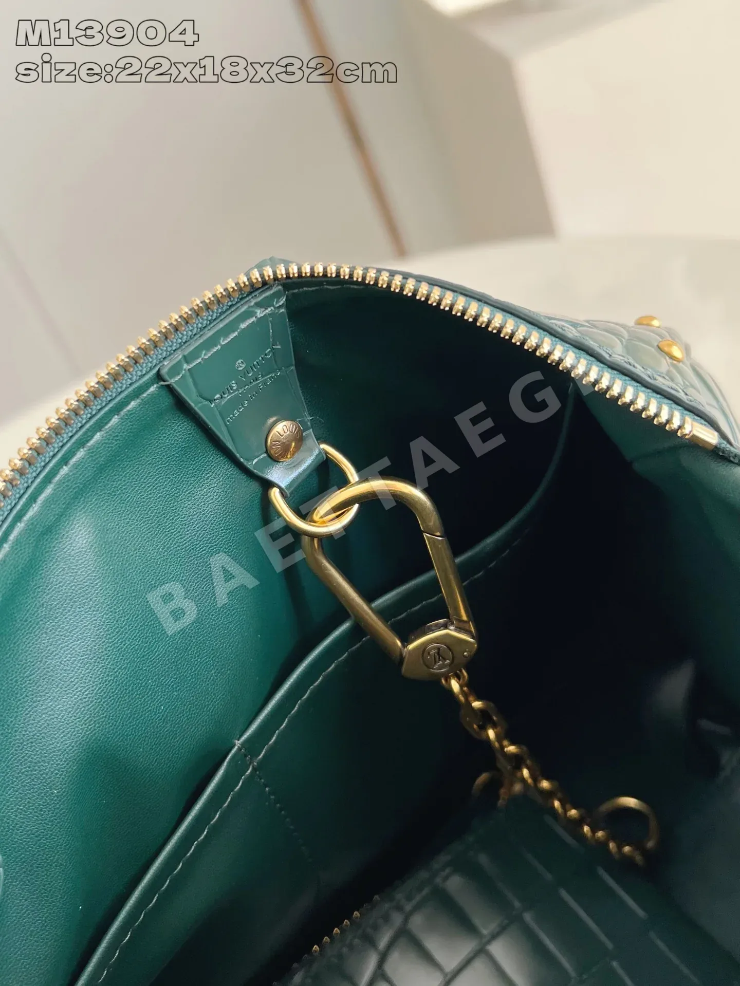 루이비통 M14064 그린 스피디 핸드백 모노그램 상세 이미지 14