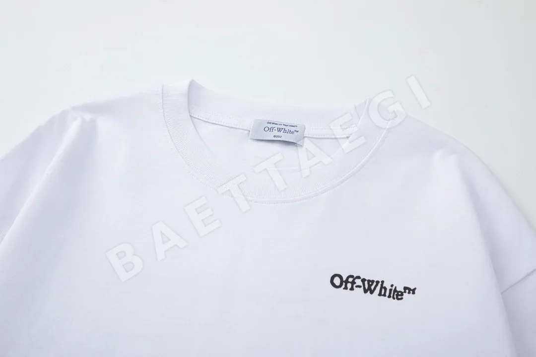 오프화이트 뉴 루즈핏 남성 반팔 티셔츠 상세 이미지 6