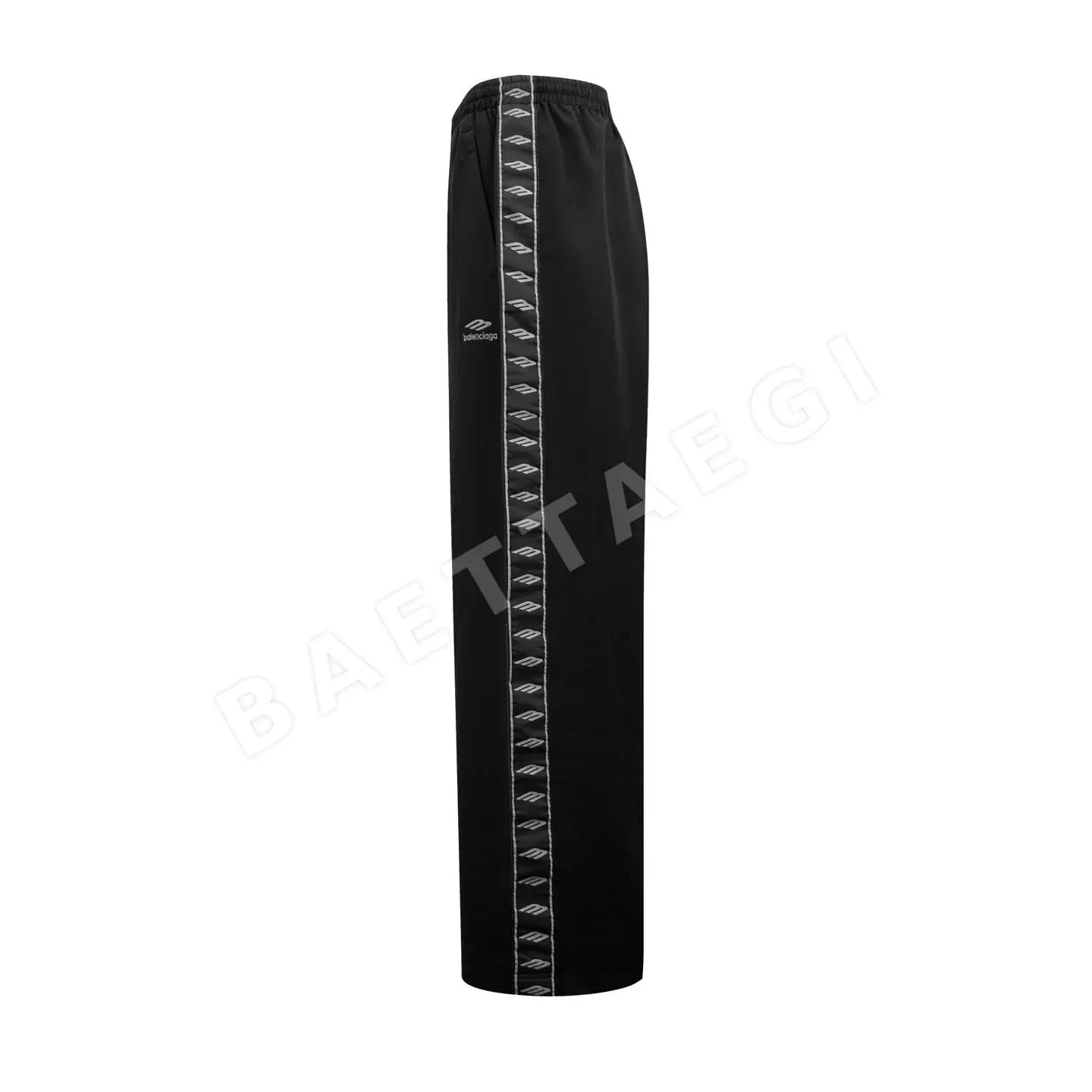 발렌시아가 매트 블랙 자수 바지 상세 이미지 2