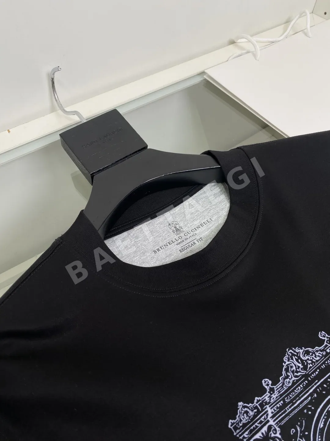 브루넬로쿠치넬리 남성 긴팔 라운드넥 티셔츠 상세 이미지 4