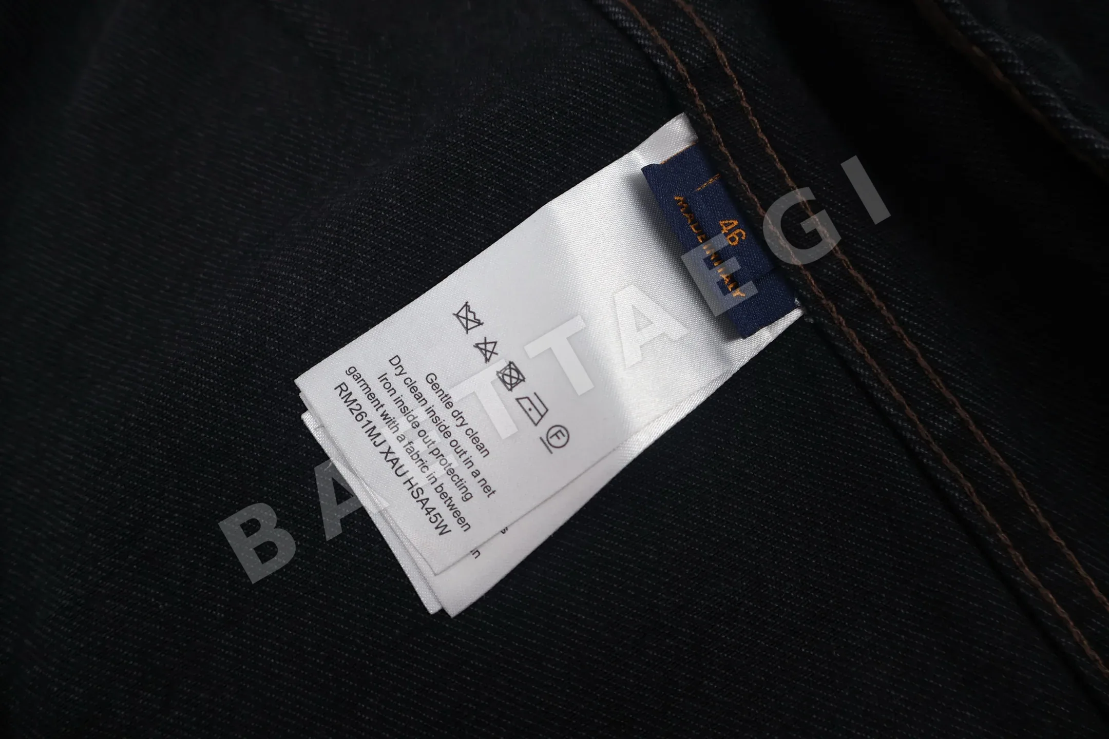 루이비통 자수 데님 남성 데님자켓 상세 이미지 9