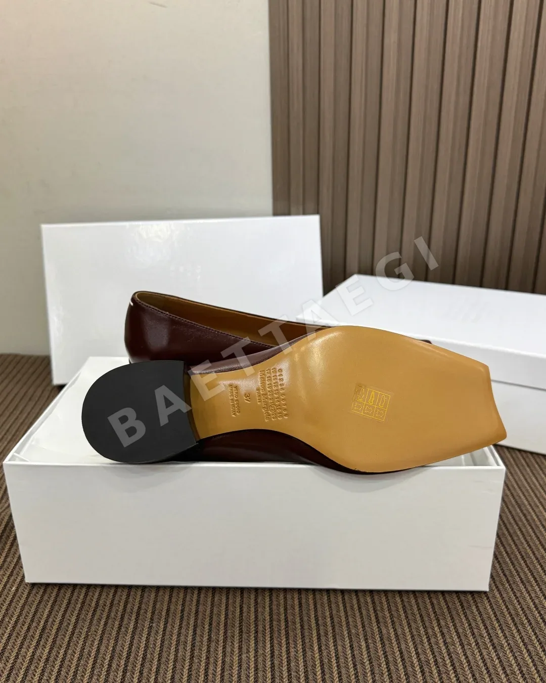 마르지엘라 로퍼 가죽 스퀘어토 상세 이미지 9