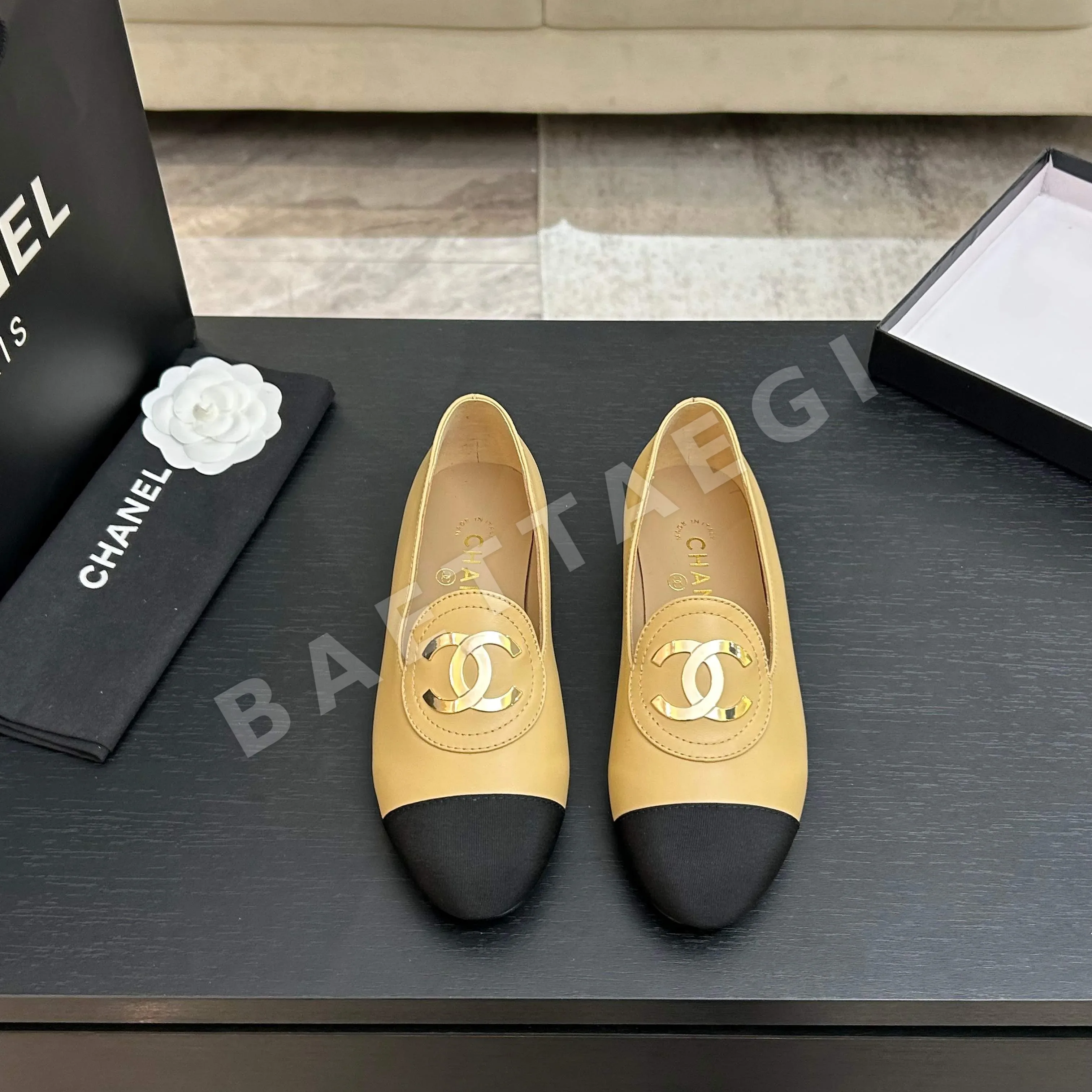 샤넬 램스킨 메리제인 슈즈 98818