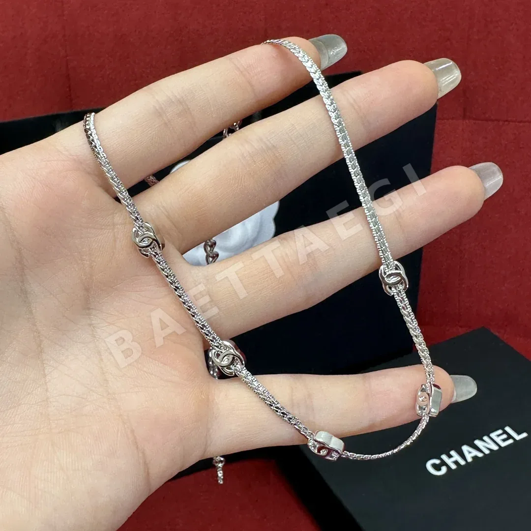 샤넬 스네이크본 체인 더블 C 목걸이 178762