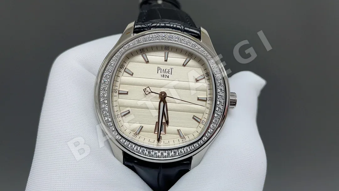 피아제 폴로 9015 1110 P 오토매틱 50 시간 파워리저브 남성 시계 레플리카 45363 Piaget 상세 이미지 3