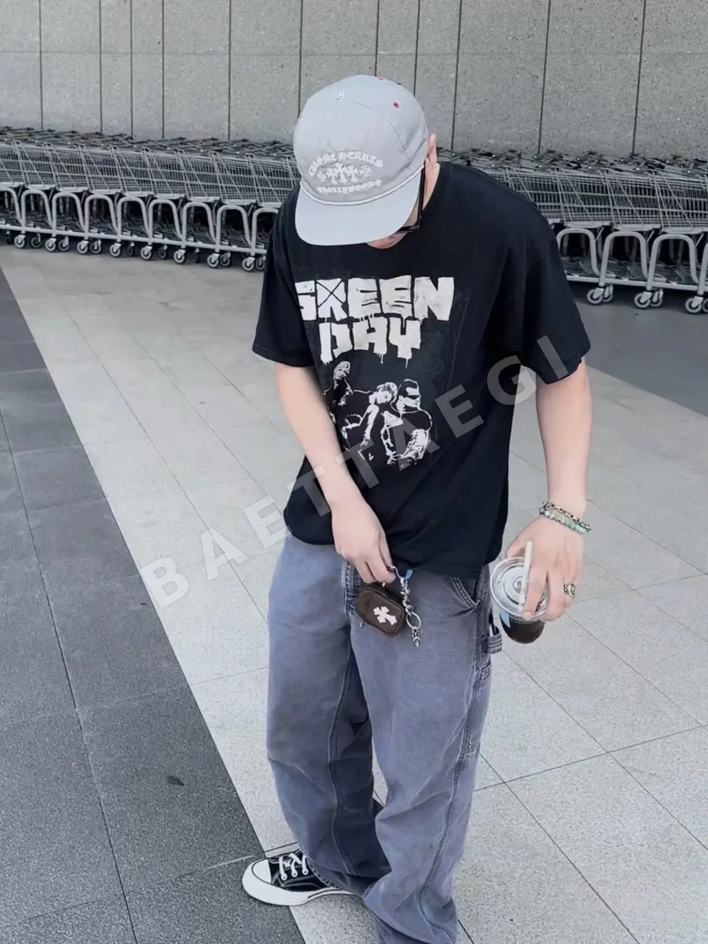 크롬하츠 그레이 자수 캡 162704