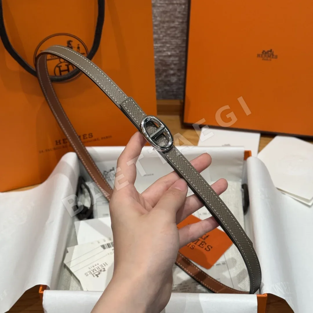 에르메스 마이용H 양면 가죽 벨트 상세 이미지 3