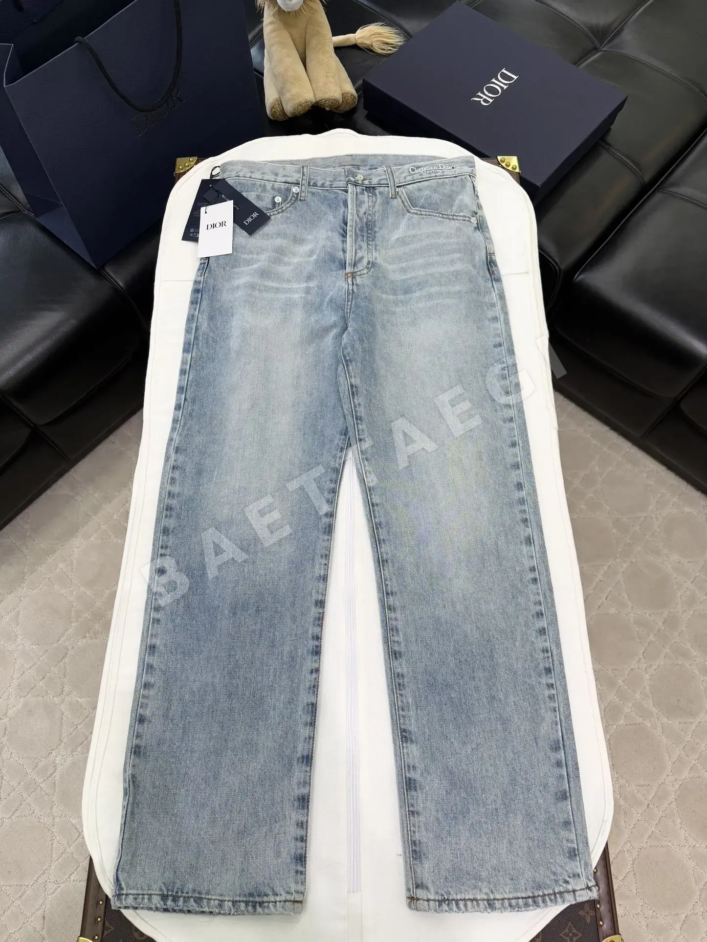 디올 데님 청바지