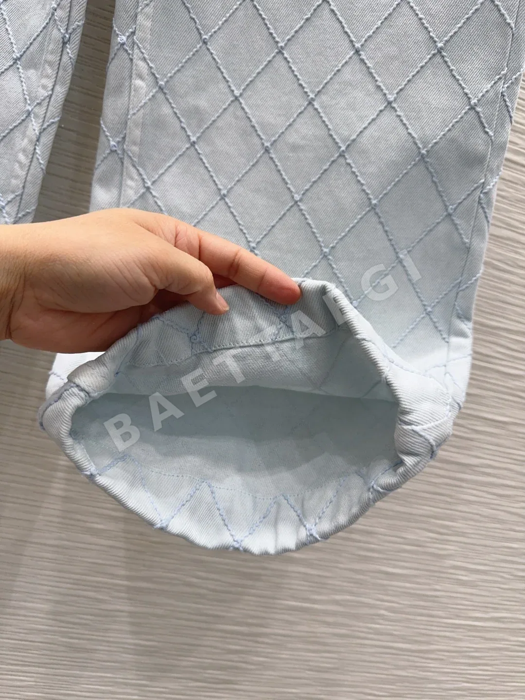 샤넬 여성 데님 바지 상세 이미지 5