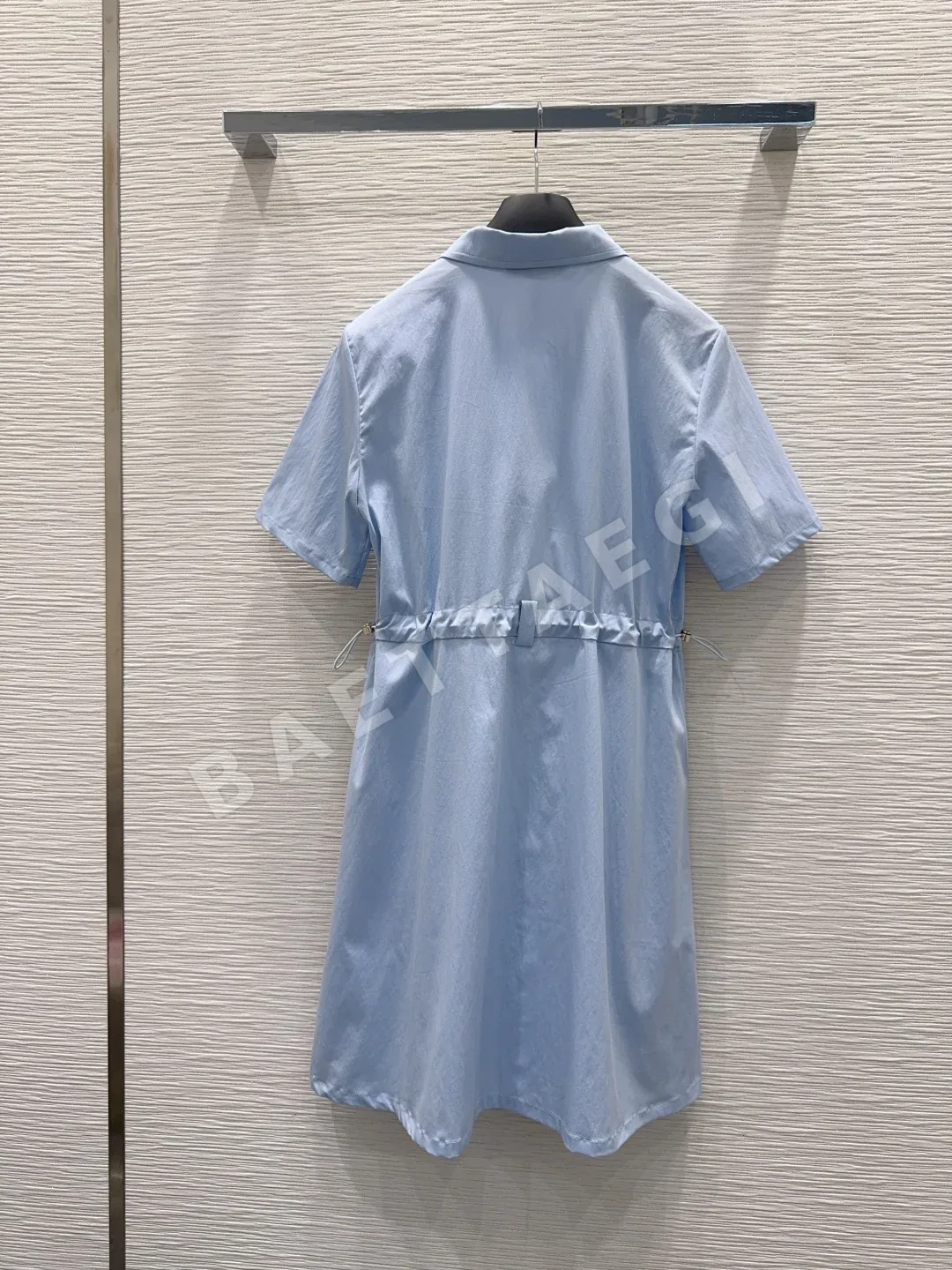 디올 라펠 카라 자수 로고 미들 원피스 상세 이미지 9