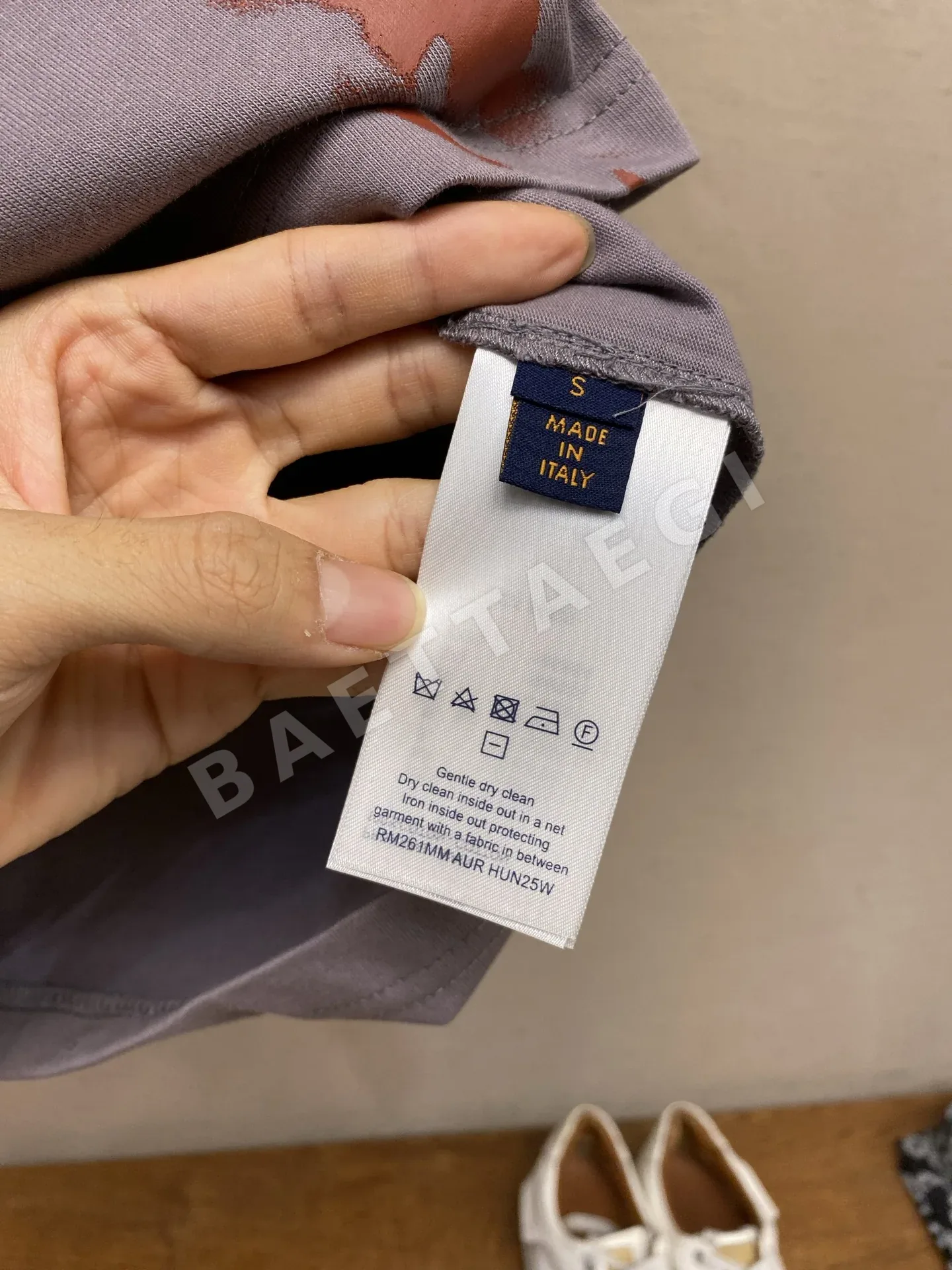 루이비통 스플래터 프린트 크루넥 남성 반팔 티셔츠 상세 이미지 8