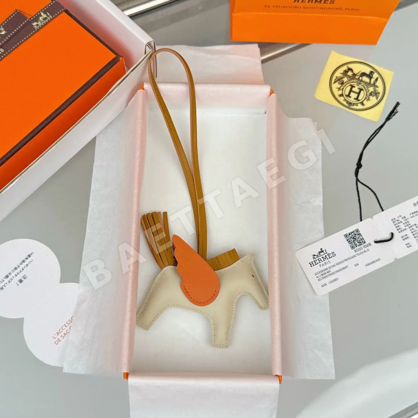 에르메스 포니 램스킨 키링 상세 이미지 3